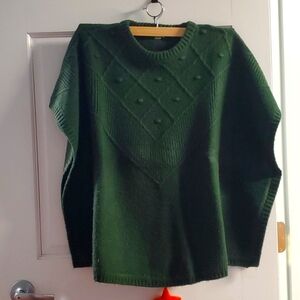 Loft oversized sweater poncho s/xs